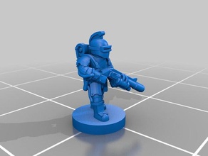 solar troopers command toys & games 6mm epic epic30k epic40k scale 3d print model - Mito3D
