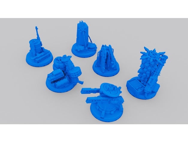 warhammer 40k obiettivi giochi e giocattoli indicatore di obiettivo wargame warhammer40k 3D print model - Mito3D