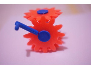 engranajes cónicos conjunto de la ingeniería engranaje cónico los juguete juguetes 3d print model - Mito3D