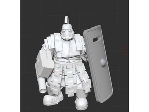 de style romain interstellaire blindés l'ogre jeux warhammer 40k 3d print model - Mito3D