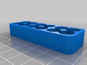 12 aaa battery tray organization customized 3d print model - Mito3D
