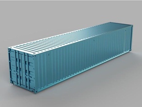 ho ölçekli konteyner 40 feet uzaklıkta piko uyumlu araç model trenler ölçek tren modeli 3d print model - Mito3D