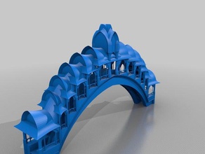 harlindon bridge buildings & structures elves lindon lord rings lotr middle earth rivendell 3d print model - Mito3D