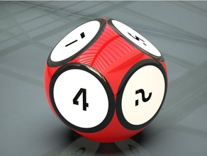 8 faces dice jouets & jeux cube dé 3d print model - Mito3D