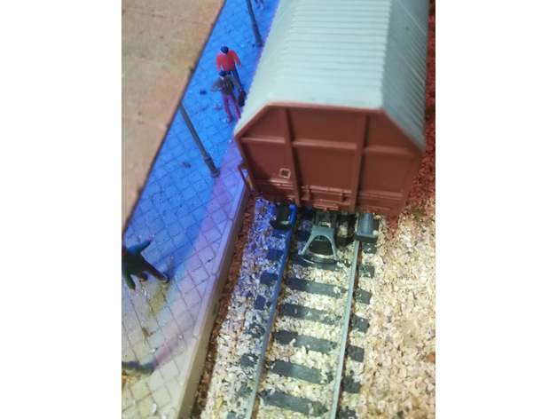 h0 respingente compatíveis roco trem buffer compatível veículos medidor de escala trens modelismo ferroviario modellismo treni 3D print model - Mito3D