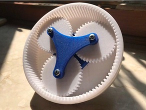 planetary gear engineering transmission 3d print model - Mito3D