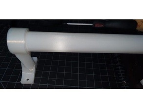 havlu askısı banyo demiryolu 3d print model - Mito3D