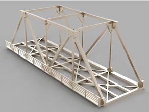 ho scale railway bridge Gebäude & Strukturen Brücke ho-Maßstab Modell-Eisenbahn Modelleisenbahnen 3d print model - Mito3D