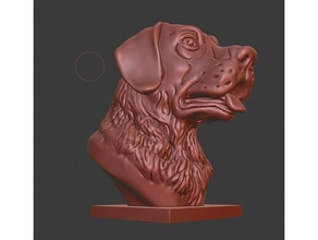 labrador retriever Büste Hund den Kopf Tiere budda Niedlich dlp doggie doggy Hunde fdm Abbildung Modell sculpt Skulptur 3d print model - Mito3D