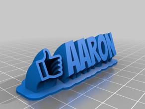 aaron winner office customized 3d print model - Mito3D