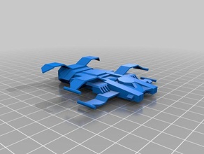 starhopper La impresión en 3d la nave espacial starfinder mesa de rpg 3d print model - Mito3D