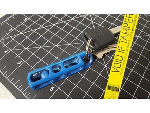 capturé en marbre trousseau de clés porte-clés boule capturée un 3d print model - Mito3D