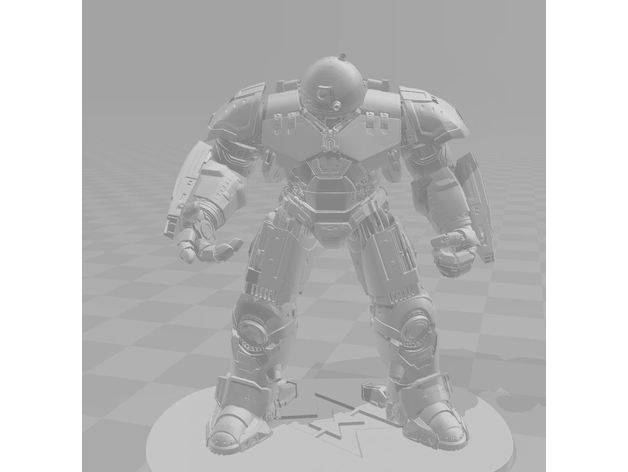 hulkbuster r2d2 sculptures 3D print model - Mito3D