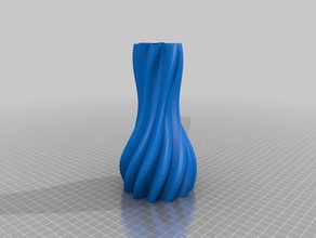 mon personnalisés sinueuses vases via polar graphiques sculptures personnalisé 3d print model - Mito3D