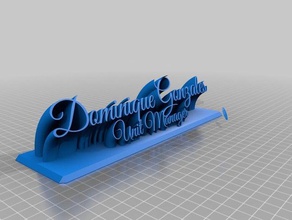 dom-name 2 office kundengebundene 3d print model - Mito3D
