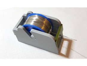 qick & easy solder reel holder electronics 3d print model - Mito3D