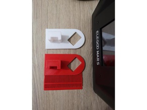 elegoo mars attache plateau verser goutter + peigne nettoyage r servoir de goutte à fixation au lit Imprimante 3d accessoires 3d print model - Mito3D