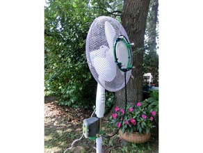 brumisateur pour ventilateur - fogger fan outdoor & garden atomizer brouillard ete summer 3d print model - Mito3D