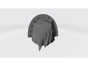 evil space man armor decoration - stitched hide models 3d print model - Mito3D