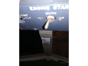boeing 737 de la boussole porte-cartes L'impression 3d en avion b737 simulateur le graphique flight sim 3d print model - Mito3D