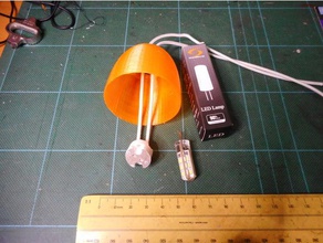 led lampshade diy light mount mr11 3d print model - Mito3D