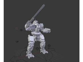 l'adjum style helepolis modèle de robots battletech l'adjudant-maître 3d print model - Mito3D