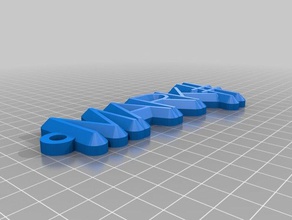 benim isim Anahtarlık özelleştirilmiş organizasyon 3d print model - Mito3D