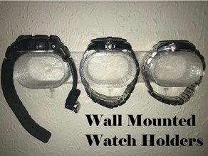 Wand-Uhr Halter - Organisation armbanduhr Halterung montre montre-bracelet mount organisieren Veranstalter reloj stand Wand Aufhänger die Wandmontage an der montiert Uhr Handgelenk Armbanduhr 3d print model - Mito3D