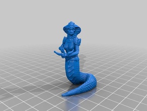 yuan-ti tracker La stampa 3d dnd in miniatura serpente yuanti 3d print model - Mito3D