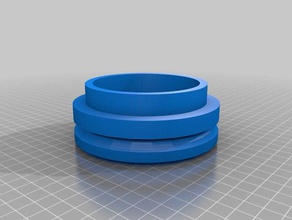 drink container lid 110mm x 44mm 3d printing caps lids water jug 3d print model - Mito3D
