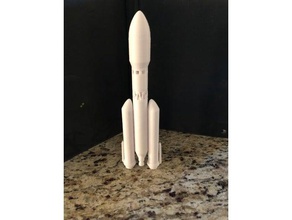 modular snap-fit gslv mk3 gslvmk3 rocket 3d print model - Mito3D