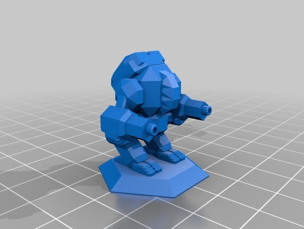 özel battlemech mechwarrior mecha battletech mech 3D print model - Mito3D