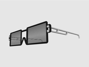 3d printed sunglasses glasses shades 3d print model - Mito3D