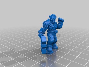 arnold orcy hammer models dnd miniature orc 3d print model - Mito3D