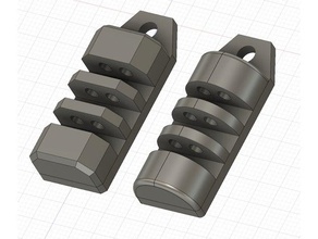 die tritium-Schlüsselanhänger duo Schlüsselanhänger keychain tritium 3d print model - Mito3D