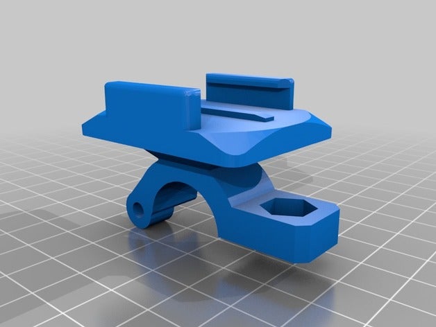 gopro bar mount Kamera 3D print model - Mito3D