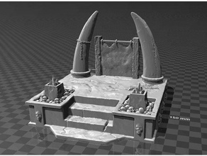 blood bone - abyssal scenery remix buildings & structures 28mm 32mm decor dnd tabletop terrain 3d print model - Mito3D
