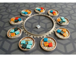 azul fabbrica organizzatore giocattolo & accessori di gioco da tavolo boardgames giochi piastrella le piastrelle 3d print model - Mito3D