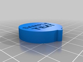 la figura de sustitución del contenedor monedas & insignias openscad scad 3d print model - Mito3D
