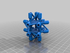 modulaire faisceau nœuds de l'ensemble l'ingénierie poutre 3d print model - Mito3D