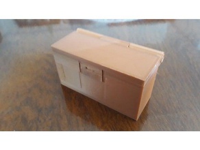 quick lock container containers box 3d print model - Mito3D