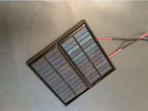 doble panel solar 110x60 marco partes la célula el de titular 3d print model - Mito3D