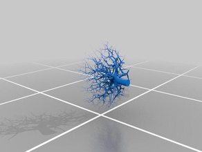 generative tree math art 3d print model - Mito3D