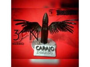 carajo inmundo wings bullet music 3d print model - Mito3D