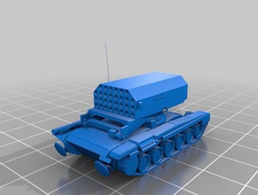 tos-1 buratino des véhicules 3d print model - Mito3D