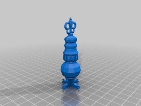 incensário de pilha - low poly brinquedos & games 28mm dnd whfb 3d print model - Mito3D