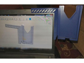 ordinateur portable de titulaire téléphone lg v20 w otterbox mobile 3d print model - Mito3D
