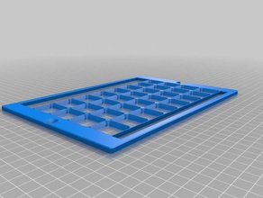 my customized 3d keyguard p2g 8x4 gripcase tablet 3d print model - Mito3D
