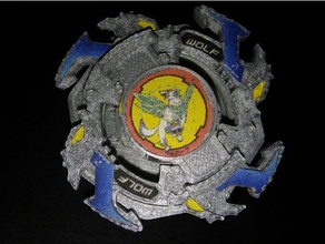 beyblade wolborg tamamlandı oyuncaklar ve oyunlar bakuten 3d print model - Mito3D