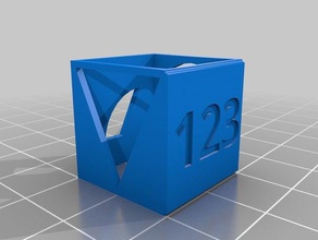 temperature calibration cube 3d printing tests customized 3d print model - Mito3D